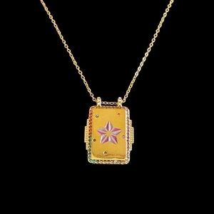 NWT - 18k God Nautical Star Pendant Necklace